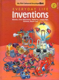 Image of Every day life inventions: blender, oven microwave, walkman, lampu pijar, kamera, mesin cuci