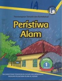 Image of Pembelajaran tematik dan kontektual: peristiwa alam kelas 1 tema 8