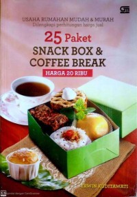 Image of Usaha rumahan mudah & murah dilengkapi perhitungan harga jual: 25 paket snack box & coffee break harga 20 ribu