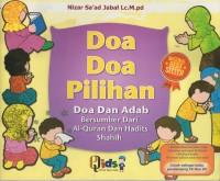 Image of Doa-doa pilihan: doa dan adab, bersumber dari al-qur'an dan hadits shahih